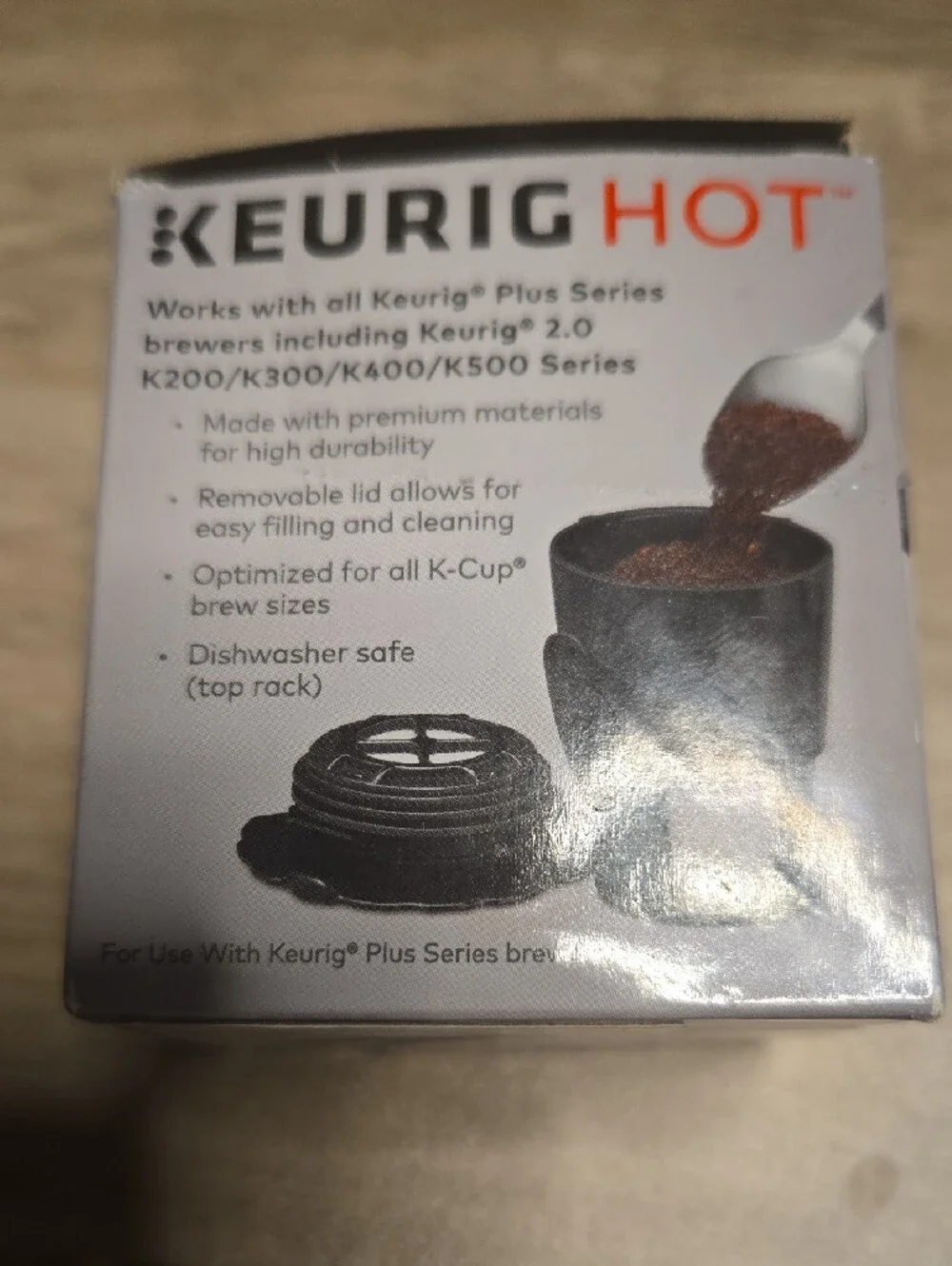 Keurig Hot 2.0 My K-Cup Reusable Coffee Filter - Black with Red Accent